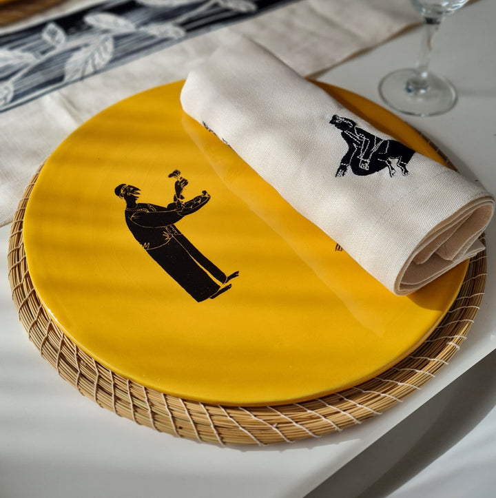 Set de 6 Serviettes de table en lin MEDINA 