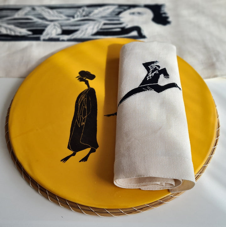 Set de 2 Serviettes de table en lin MEDINA - HARBA