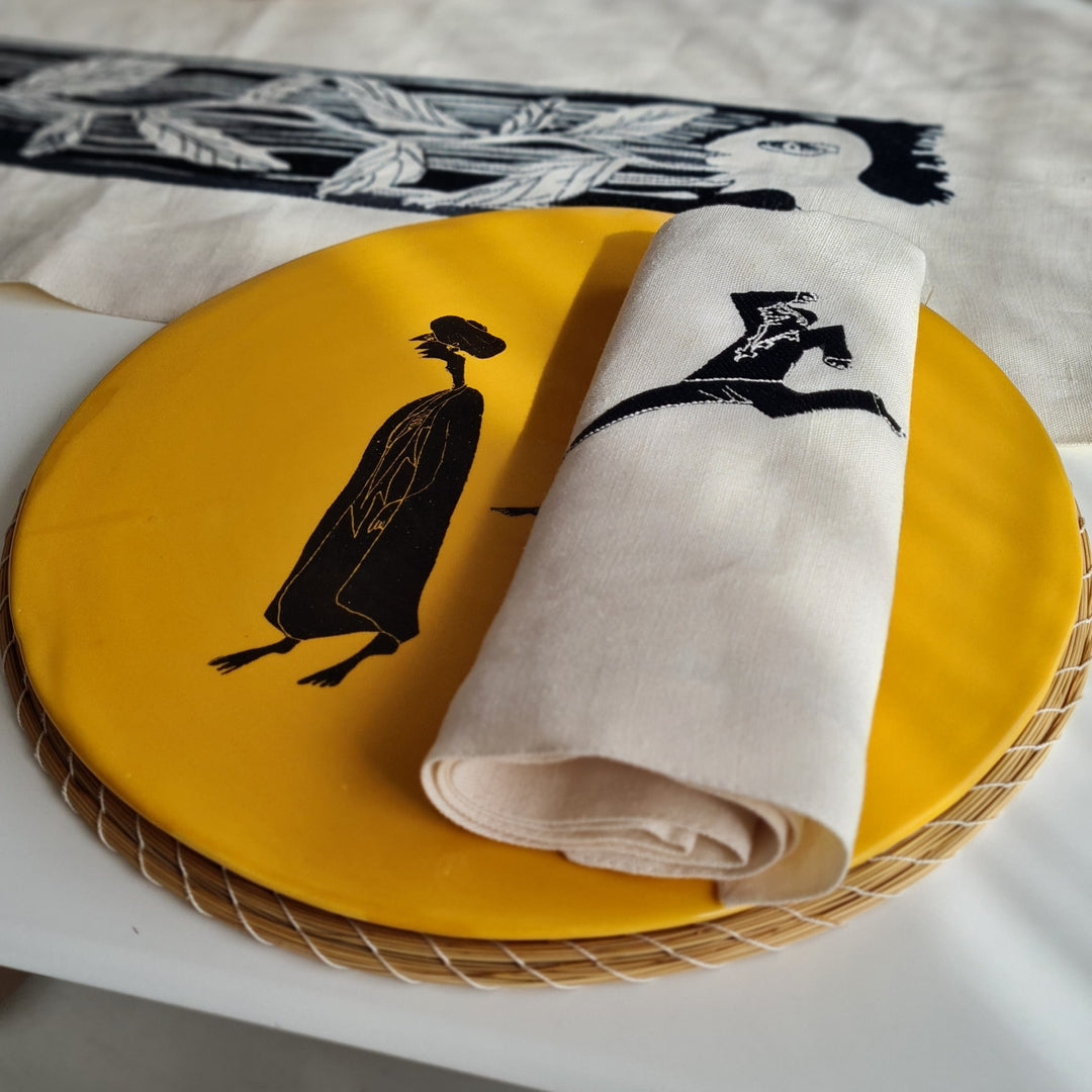 Set de 2 Serviettes de table en lin MEDINA - HARBA
