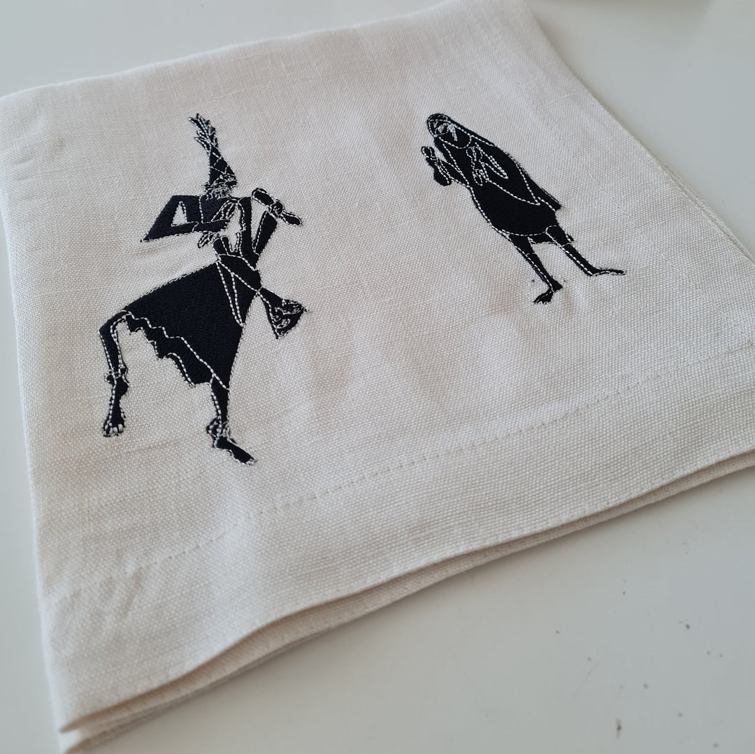 Set of 2 Handcrafted Linen Napkins MEDINA - HKAYET