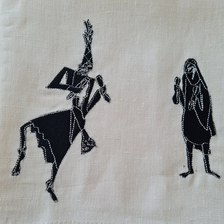 Set of 2 Handcrafted Linen Napkins MEDINA - HKAYET