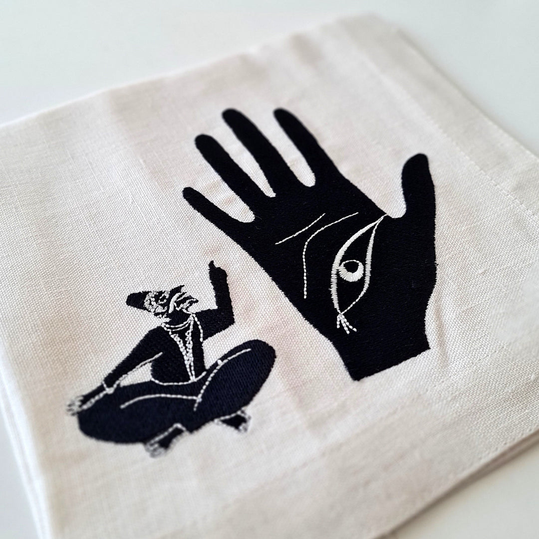 Set of 2 Handcrafted Linen Napkins MEDINA - KHOMSA