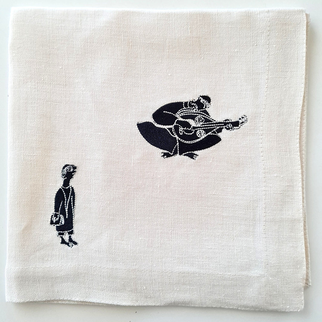 Set de 4 Serviettes de table en lin MEDINA - OUED