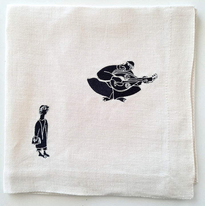 Set de 4 Serviettes de table en lin MEDINA - OUED