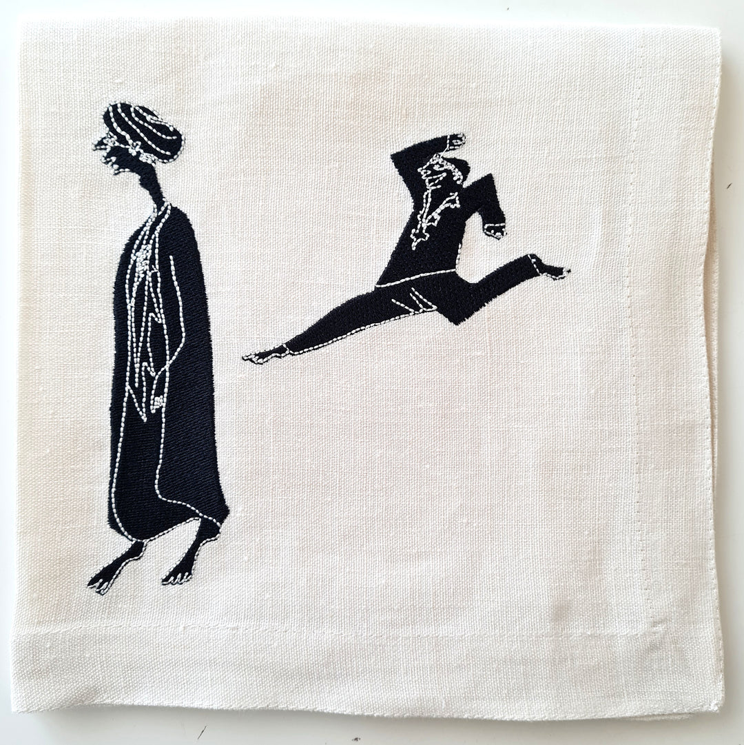 Set de 2 Serviettes de table en lin MEDINA - HARBA