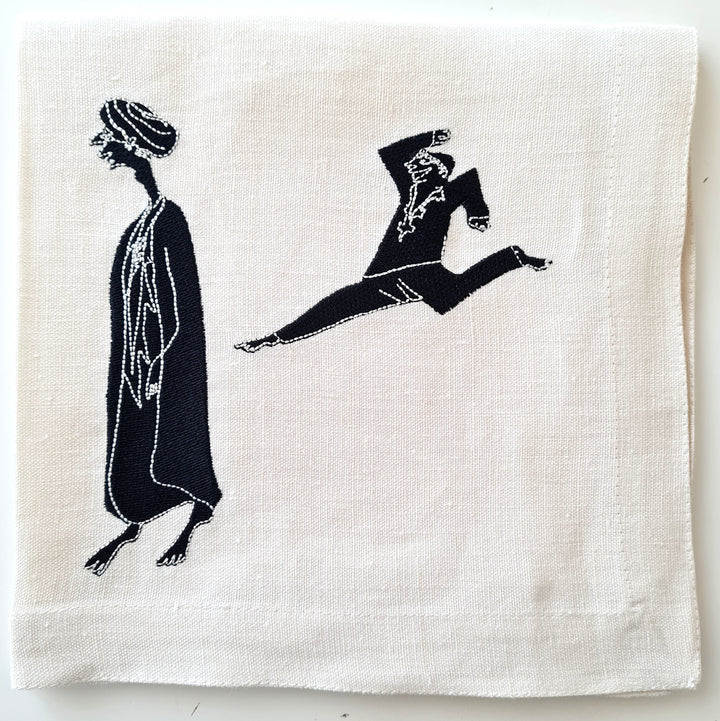 Set de 2 Serviettes de table en lin MEDINA - HARBA