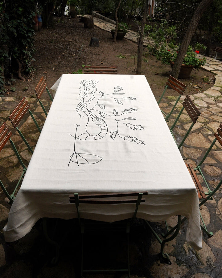 Embroidered Linen Tablecloth – ASFOUR