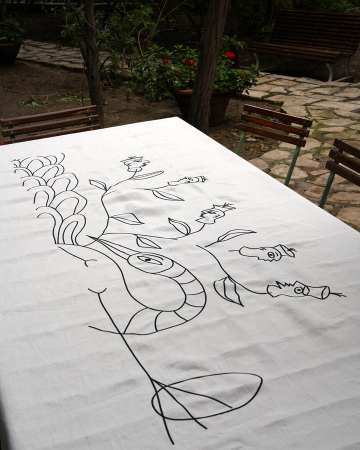 Embroidered Linen Tablecloth – ASFOUR