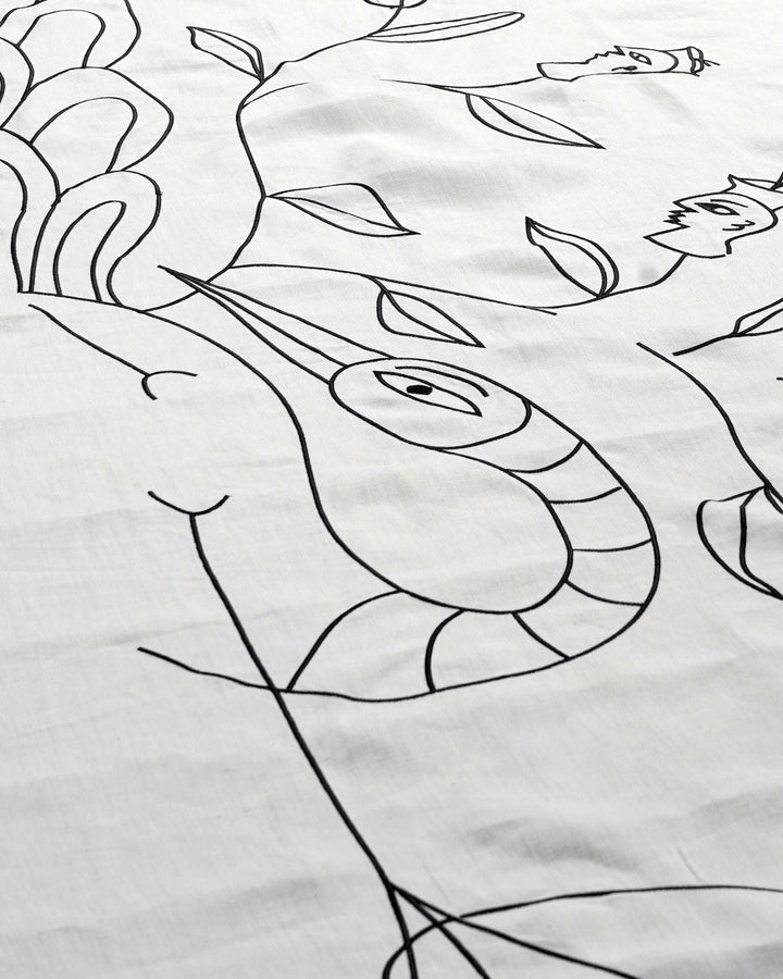Embroidered Linen Tablecloth – ASFOUR